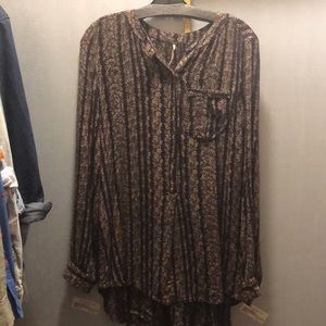 Free people flower blouse